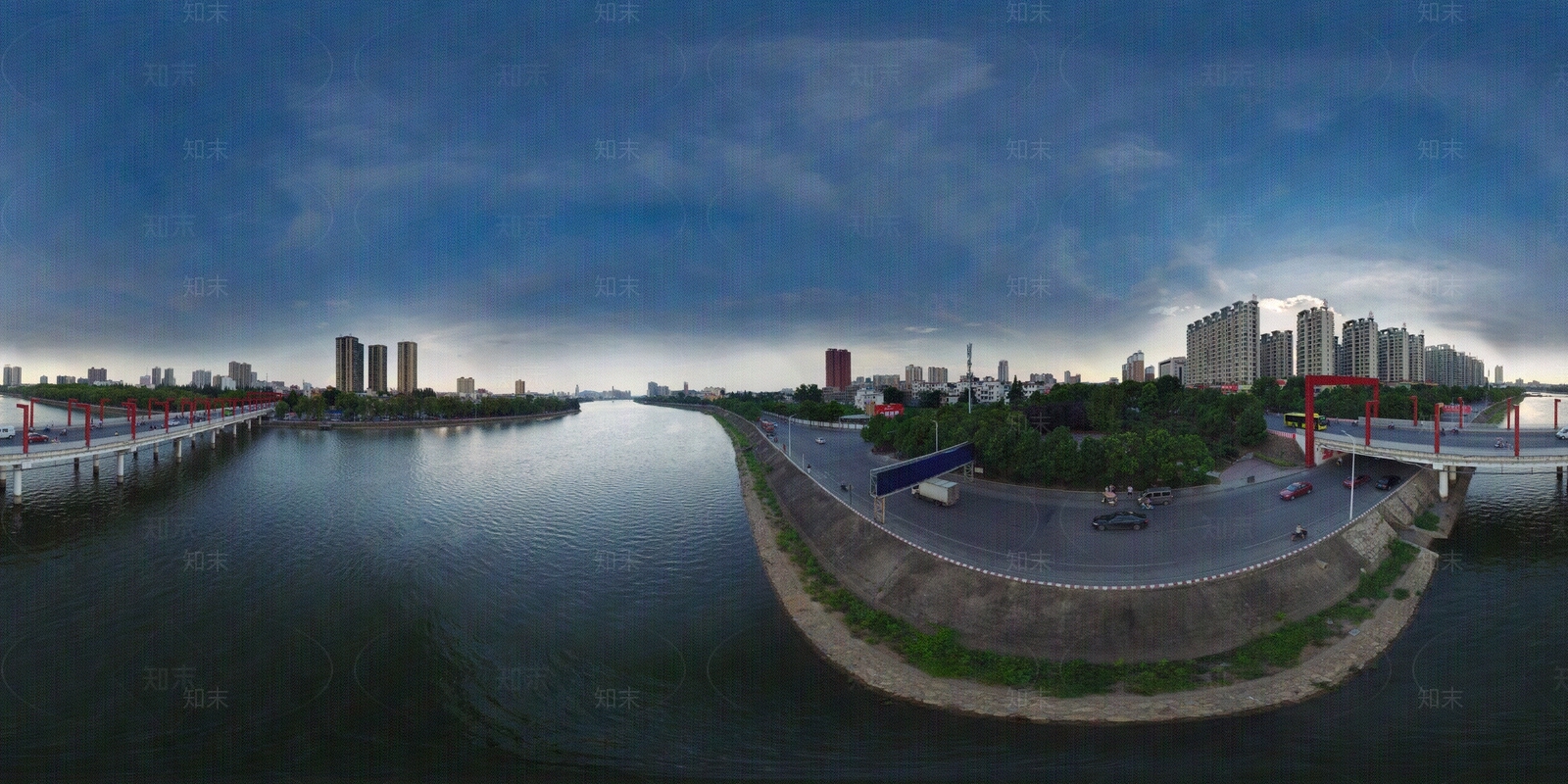 HDR晨曦黄昏城市夜景全景贴图下载【ID:1158744988】