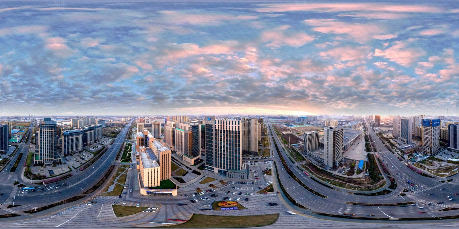 HDR晨曦黄昏城市夜景全景贴图下载【ID:1158745051】