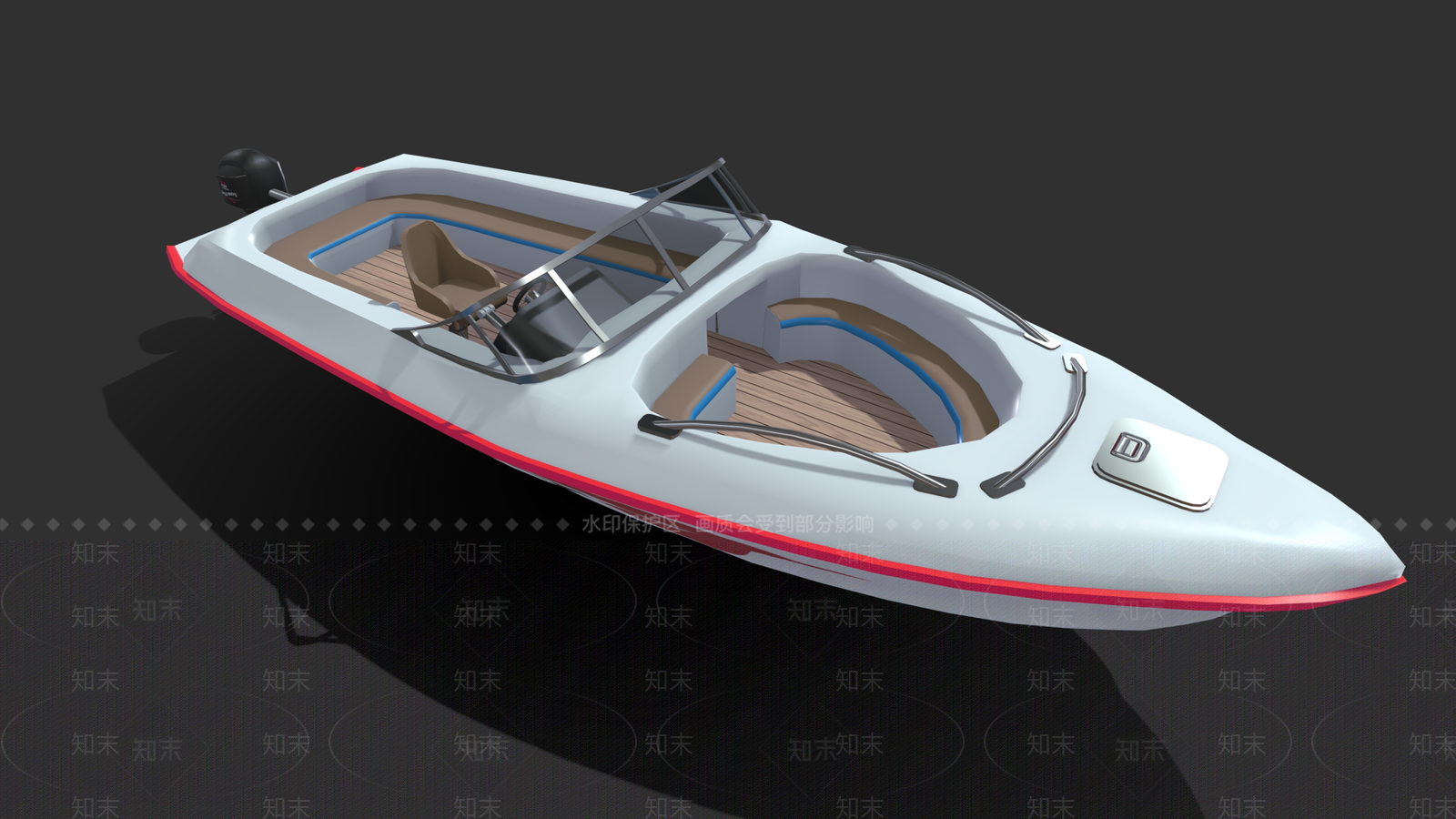 现代快艇3D模型下载【ID:1158748786】