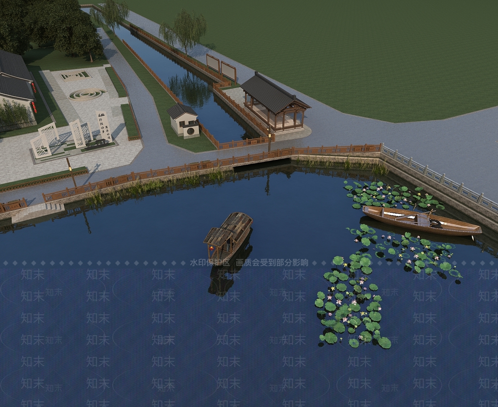 现代农村场景3D模型下载【ID:1158749319】