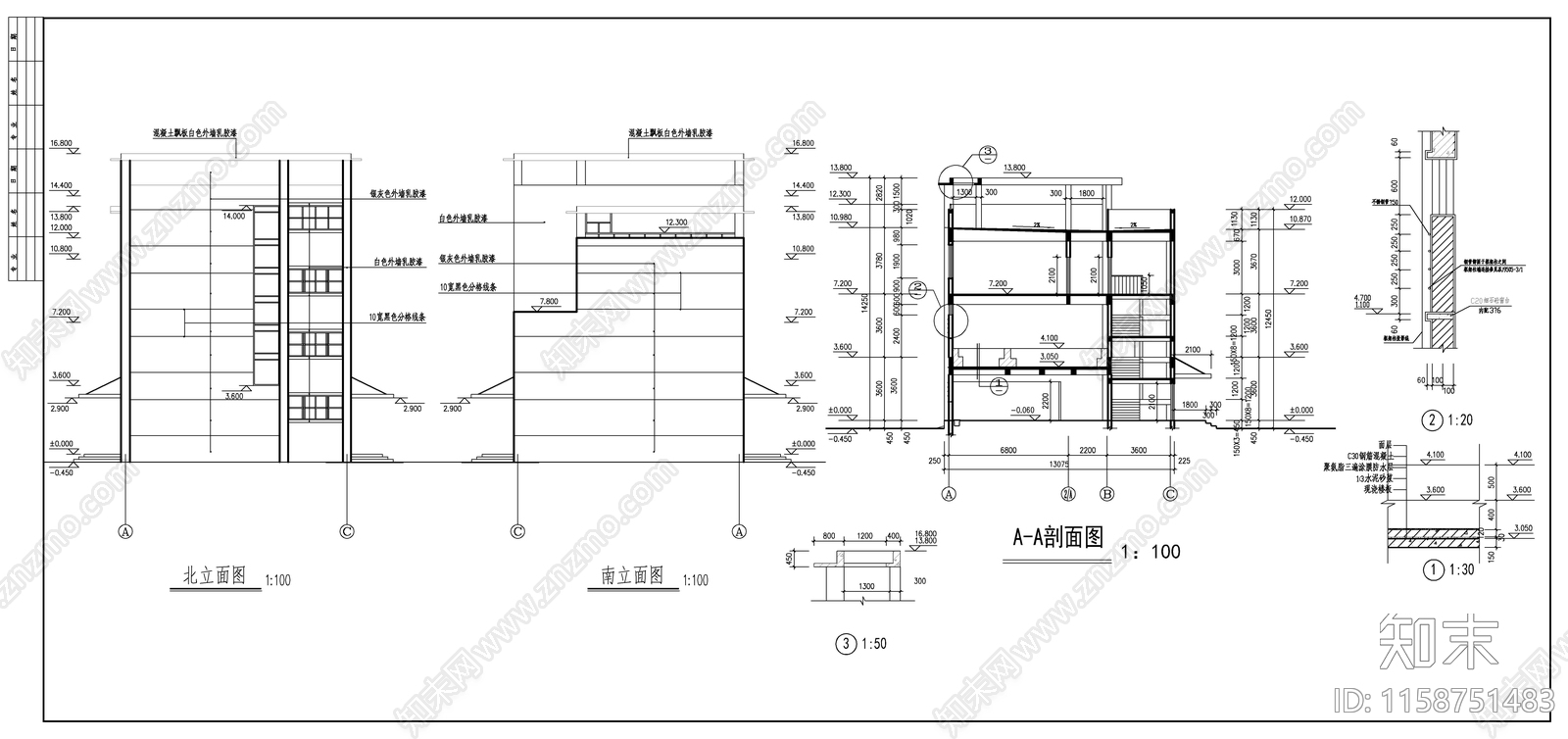 北方学校公共浴室建施图施工图下载【ID:1158751483】