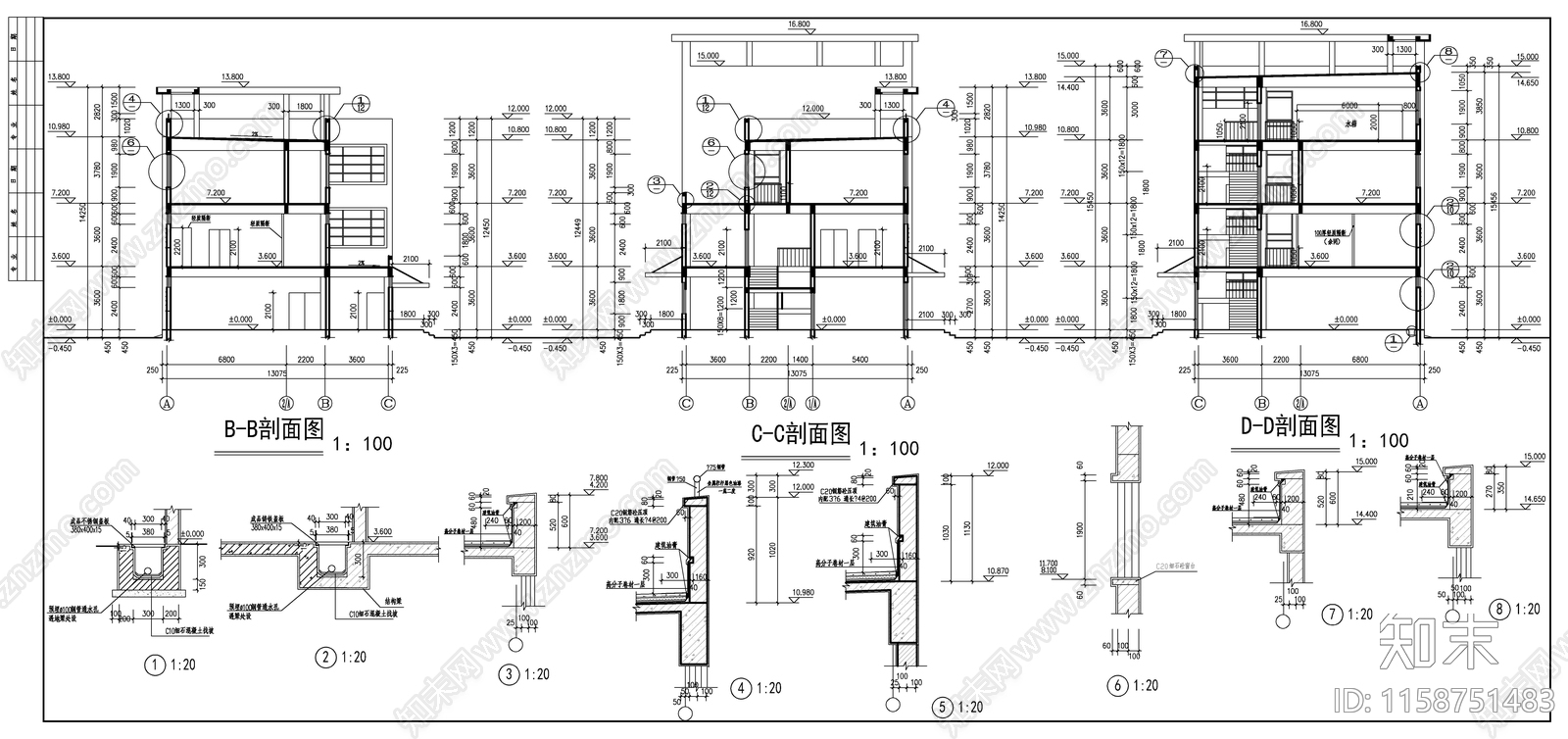 北方学校公共浴室建施图施工图下载【ID:1158751483】