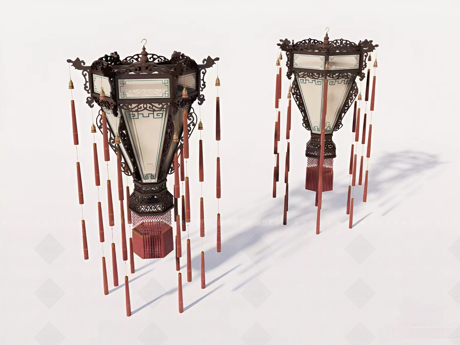 中式影视宫灯3D模型下载【ID:1158752632】