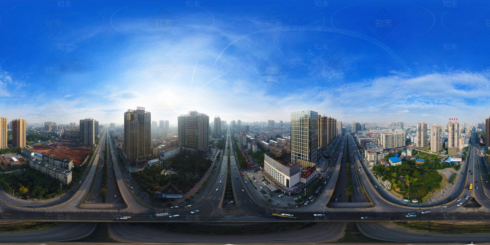 HDR晨曦黄昏城市夜景全景贴图下载【ID:1158759673】