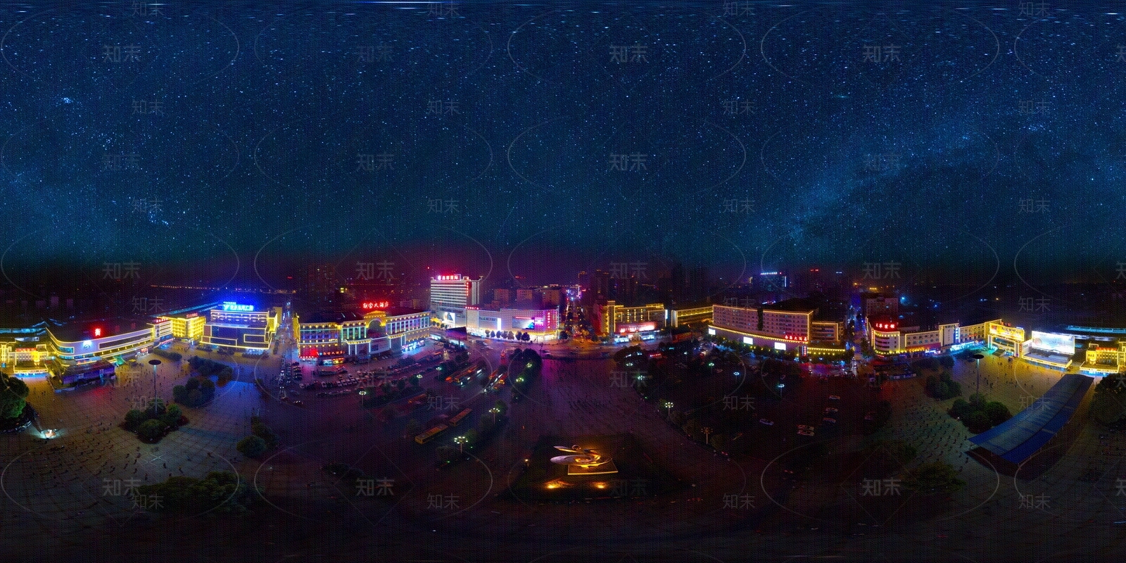 HDR晨曦黄昏城市夜景全景贴图下载【ID:1158760435】