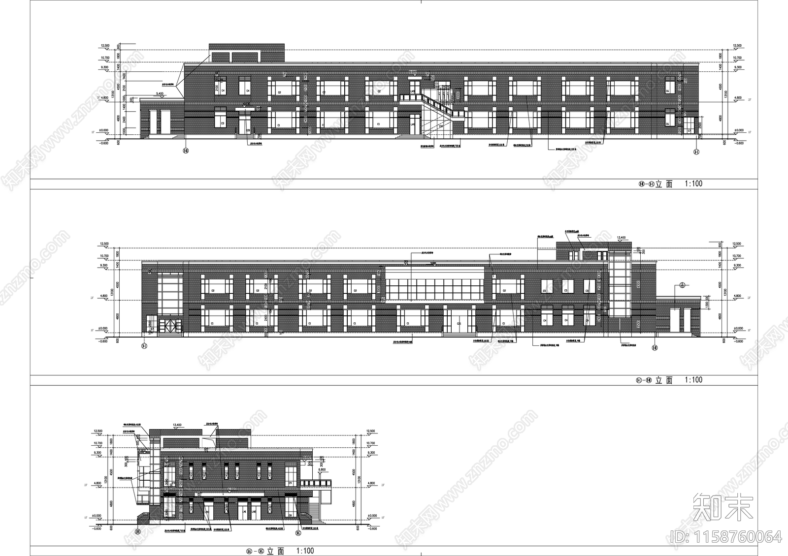 学校食堂建cad施工图下载【ID:1158760064】