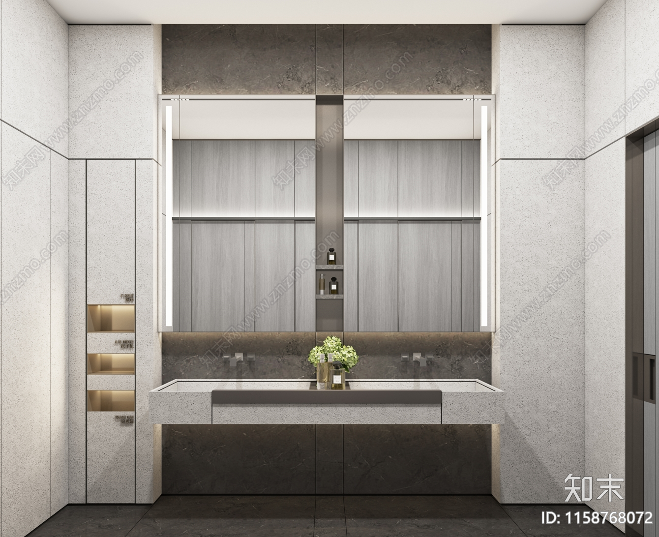 现代办公卫生间卫生间台盆镜子超详细大样节点图施工图下载【ID:1158768072】