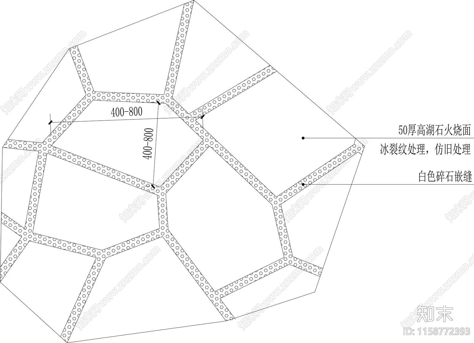 铺装大样cad施工图下载【ID:1158772393】