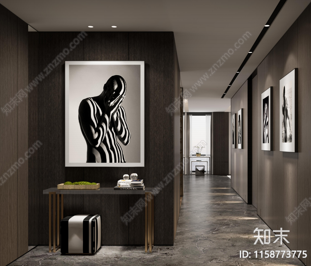 李益中中海文晖望庐300㎡大平层样板间施工图下载【ID:1158773775】