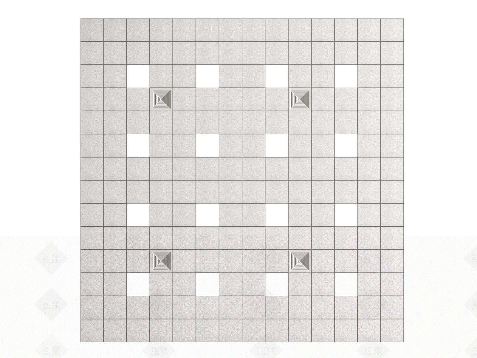 现代铝扣板吊顶3D模型下载【ID:1158777615】