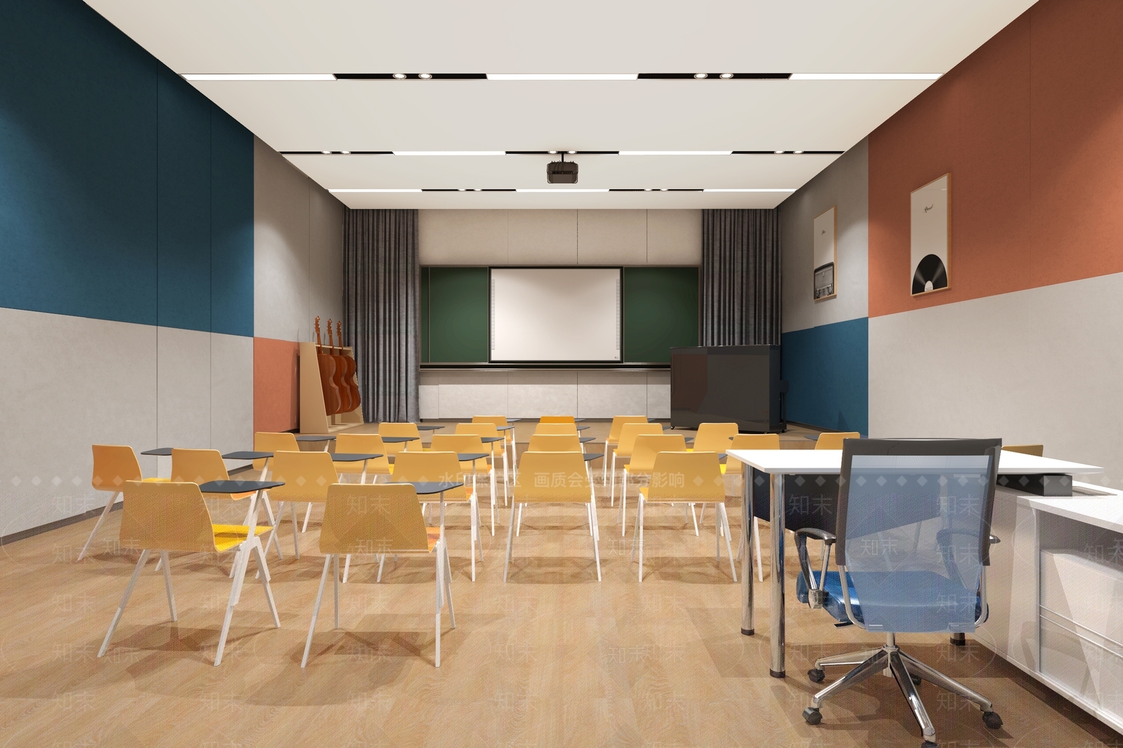 教室3D模型下载【ID:1214414339】