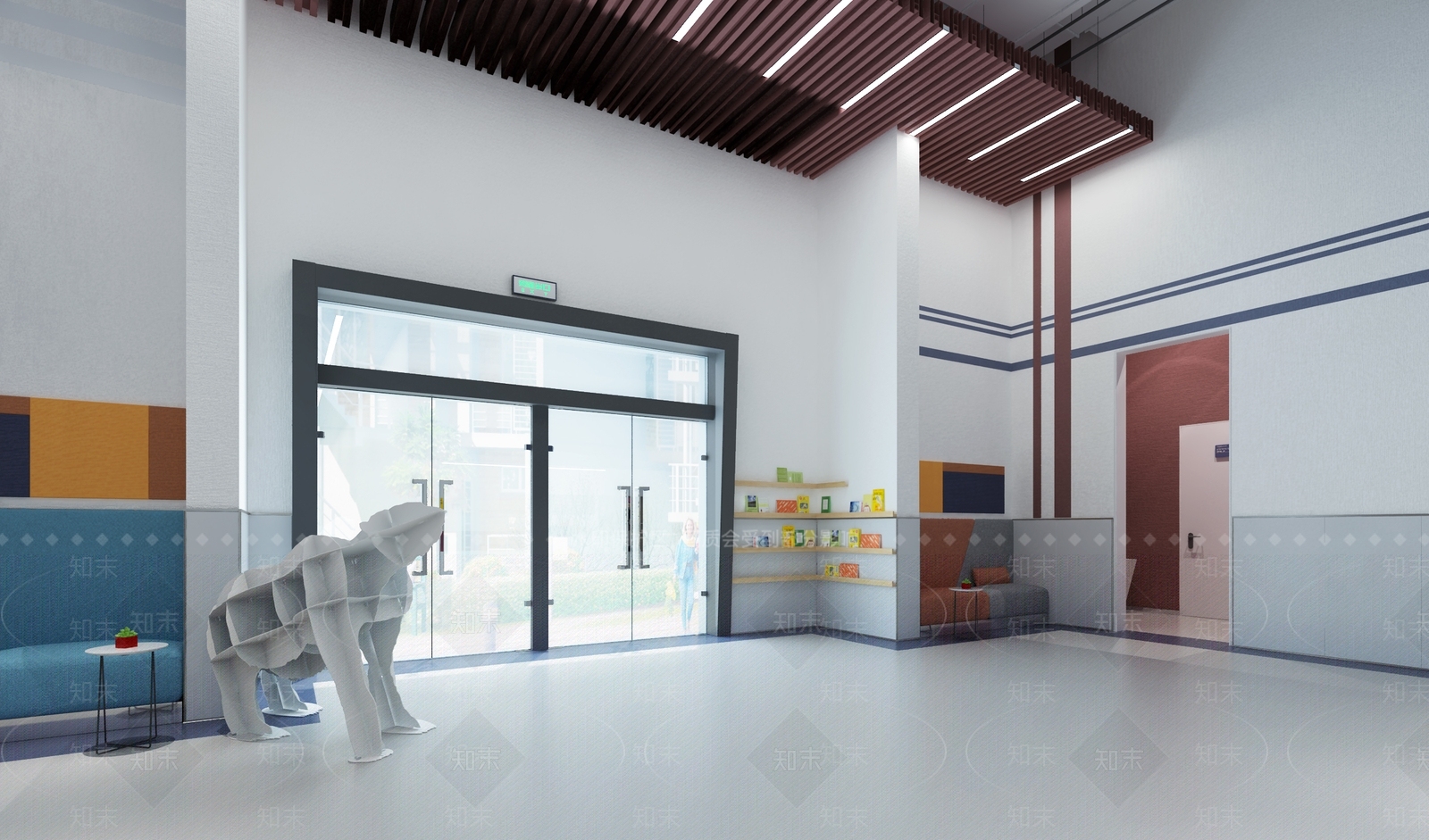 学校前厅3D模型下载【ID:1158779909】