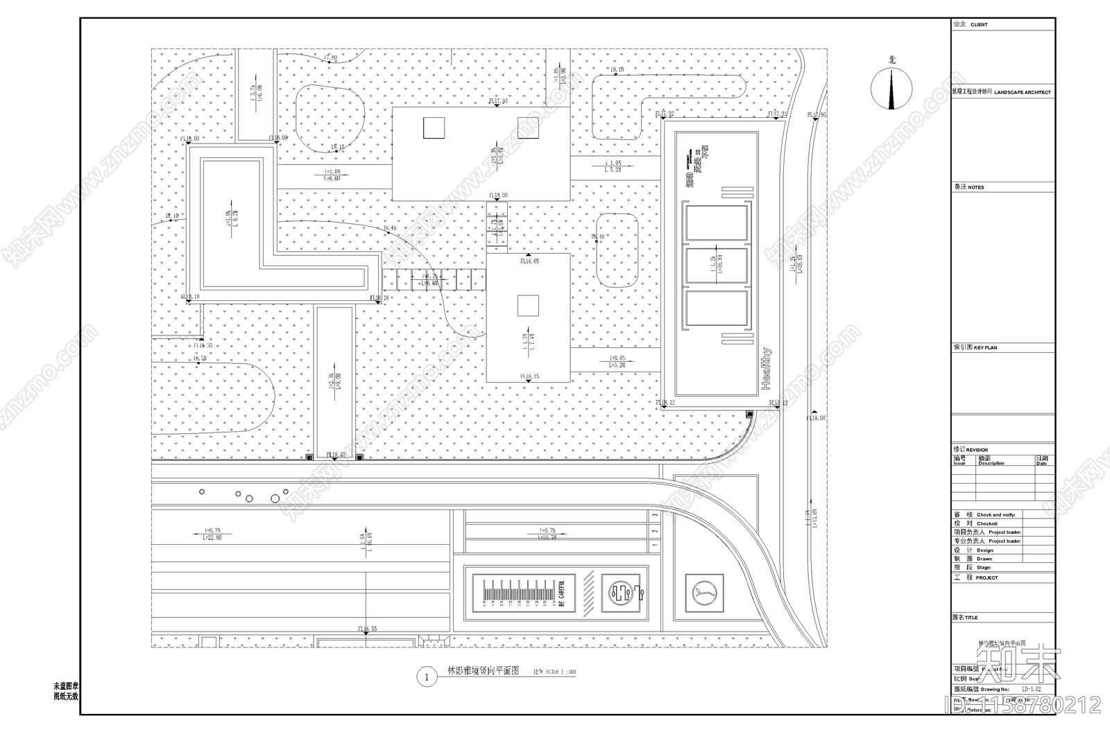 林影雅境住宅散步区域cad施工图下载【ID:1158780212】