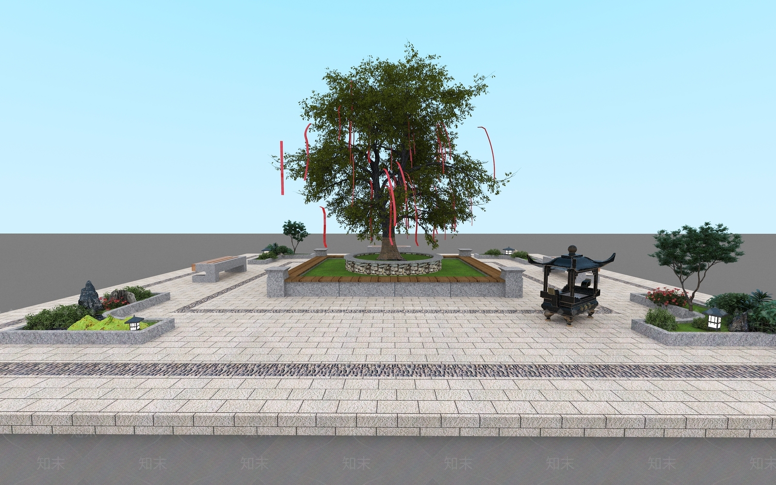 古树保护3D模型下载【ID:1158786711】