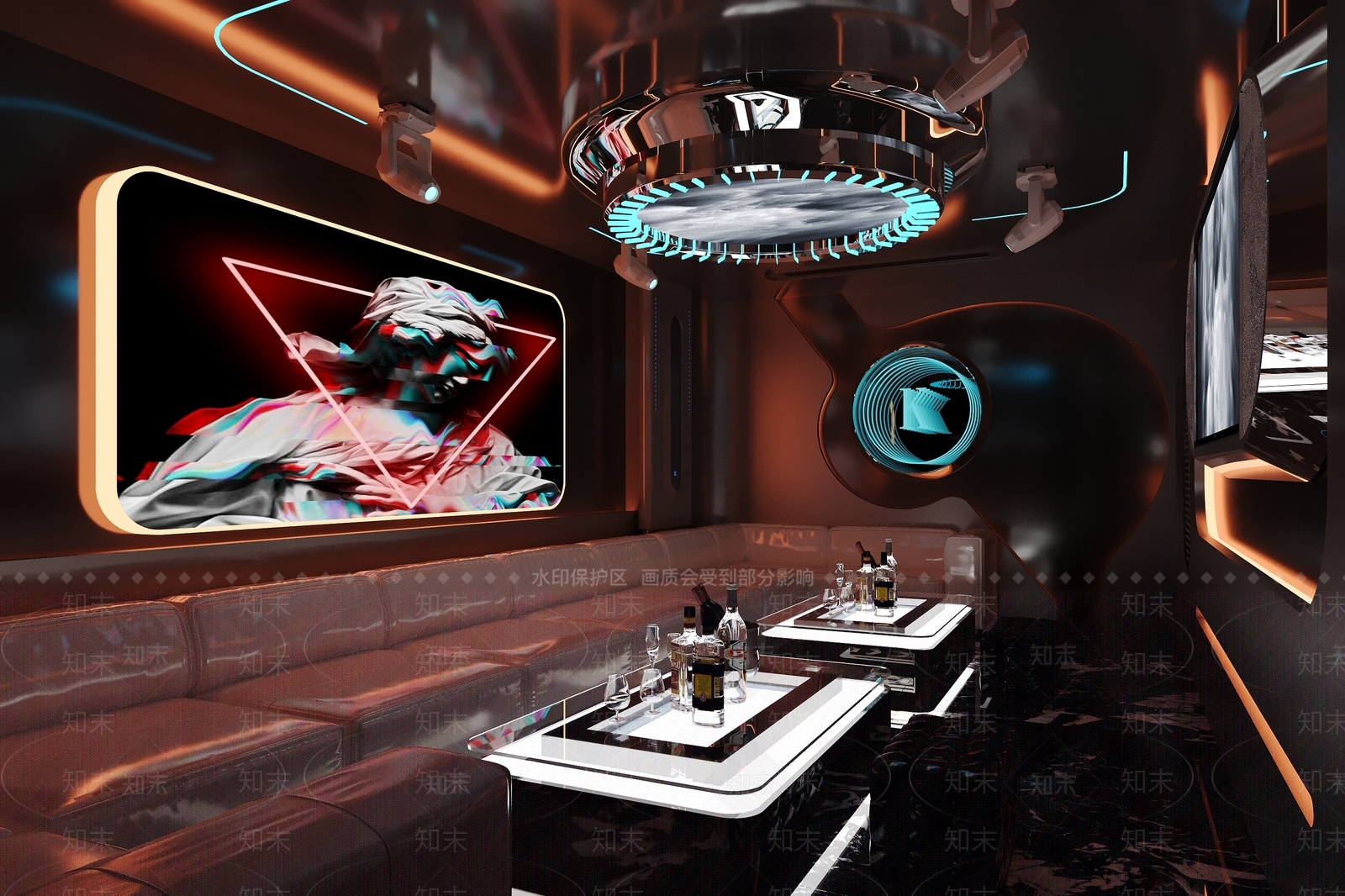 现代模块化ktv3D模型下载【ID:1158790334】