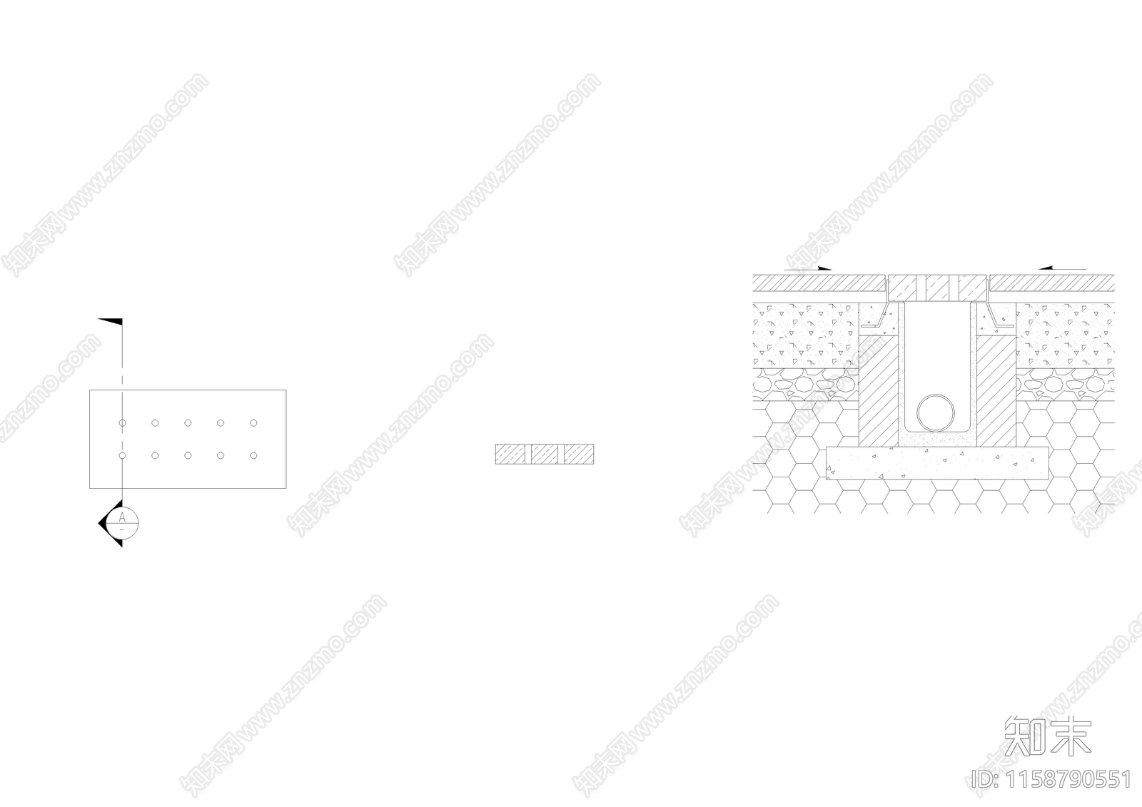现代建筑景观水景平台休闲公园详图图纸cad施工图下载【ID:1158790551】