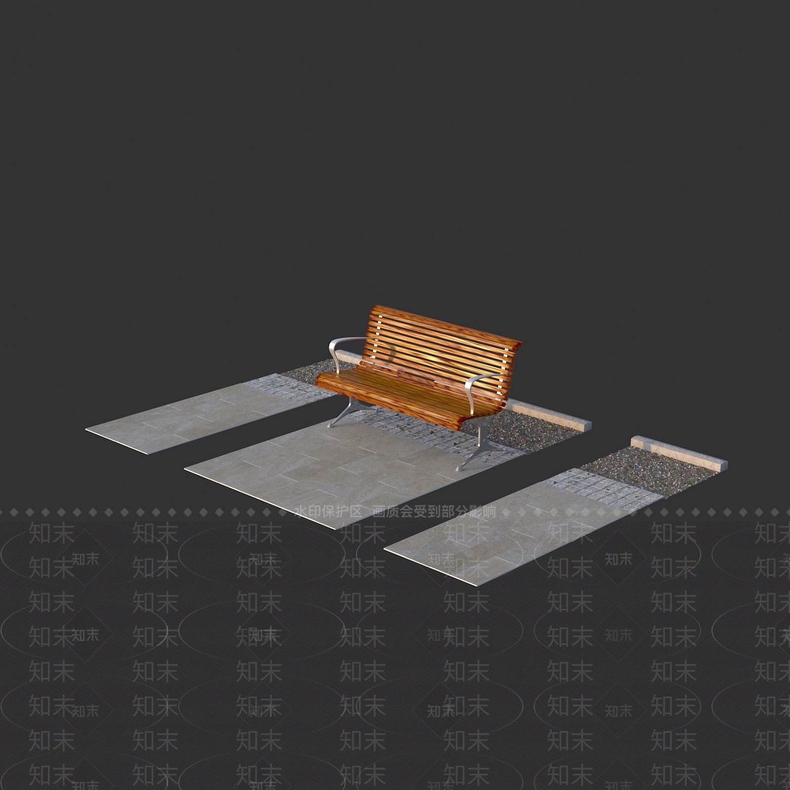 广场公园户外座椅3D模型下载【ID:1158793119】