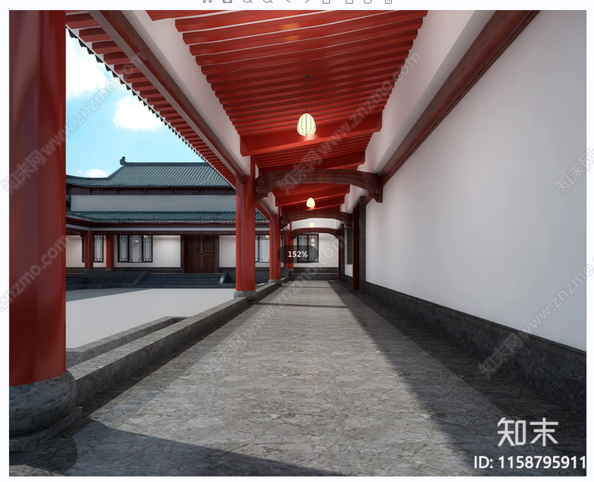 宋代中式文化四合院会所民宿平面布施工图下载【ID:1158795911】