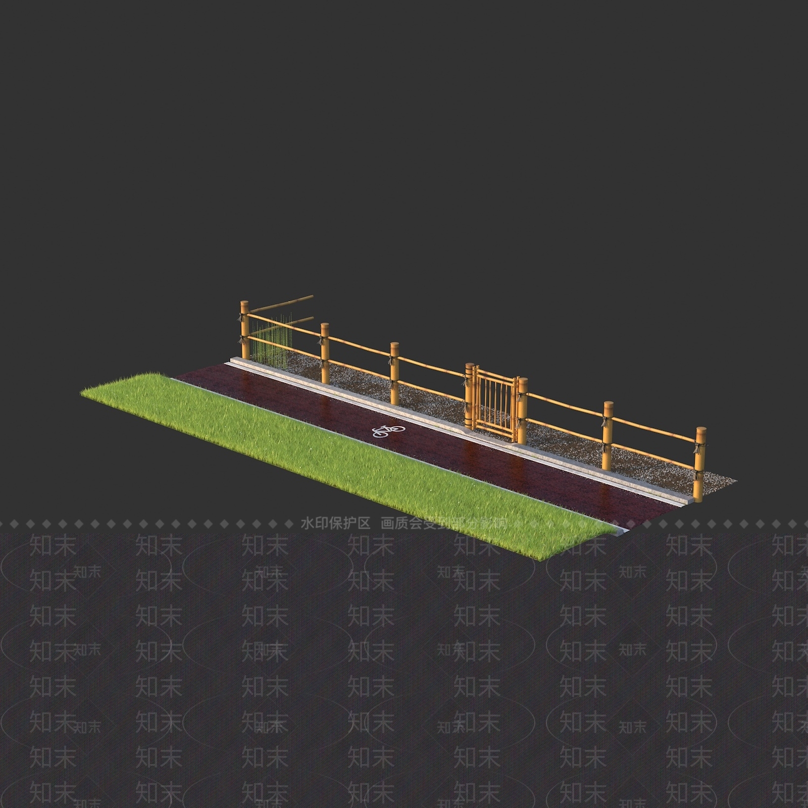 花园庭院3D模型下载【ID:1158798040】
