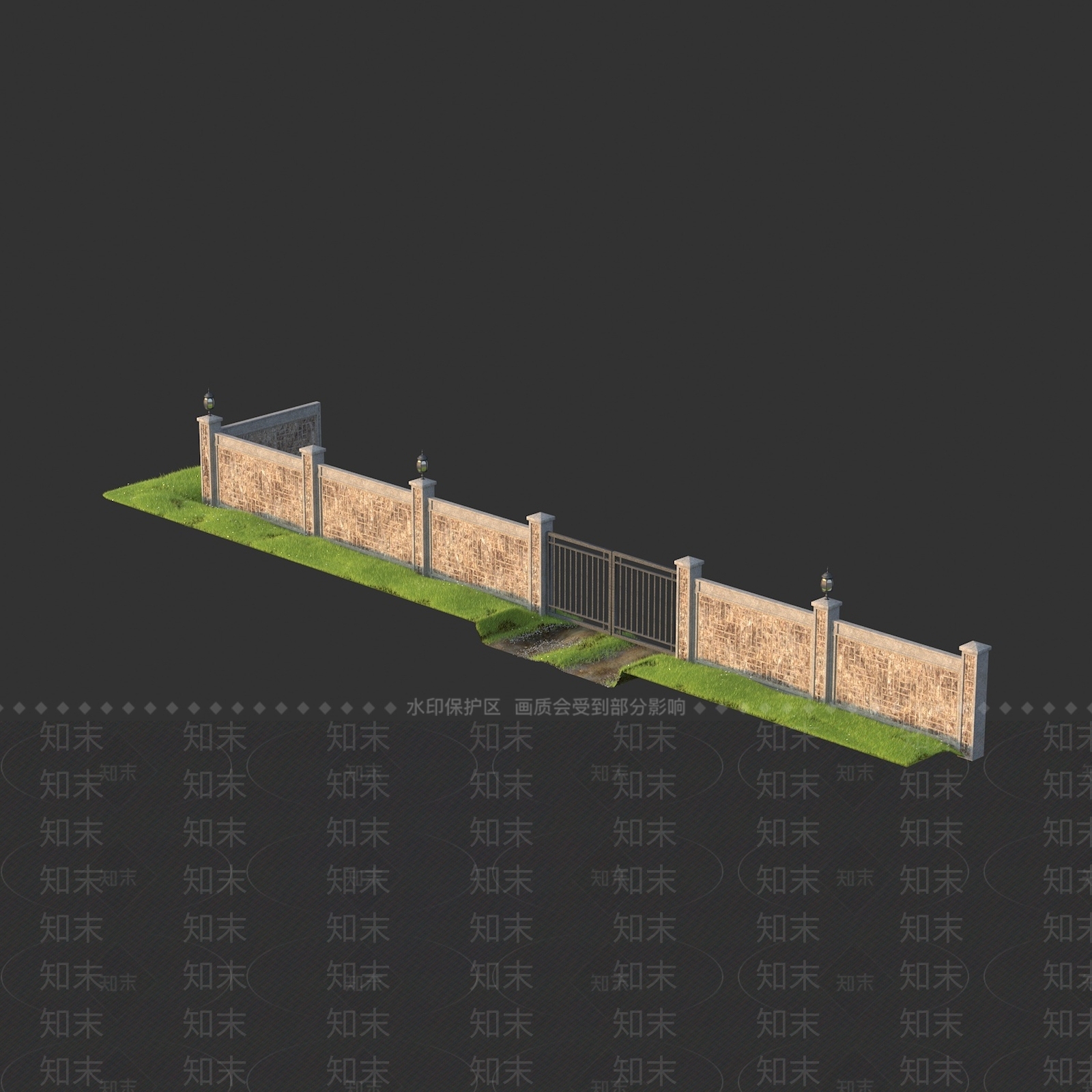 花园庭院3D模型下载【ID:1158798973】