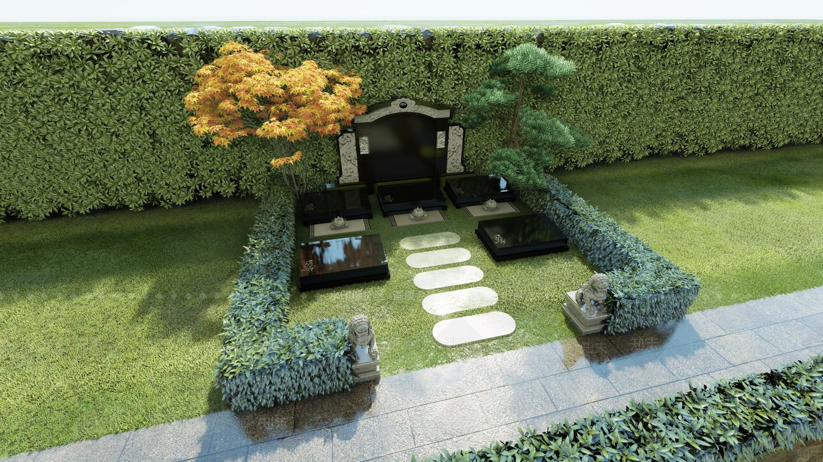 现代艺术墓设计SU模型下载【ID:1158805925】