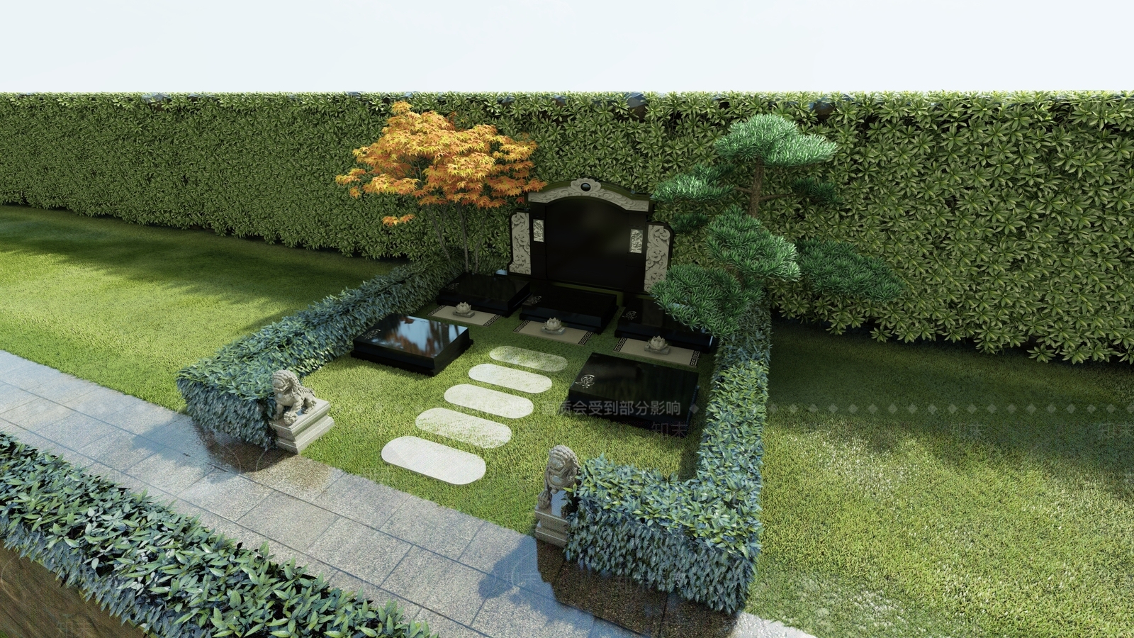 现代景观小品SU模型草图