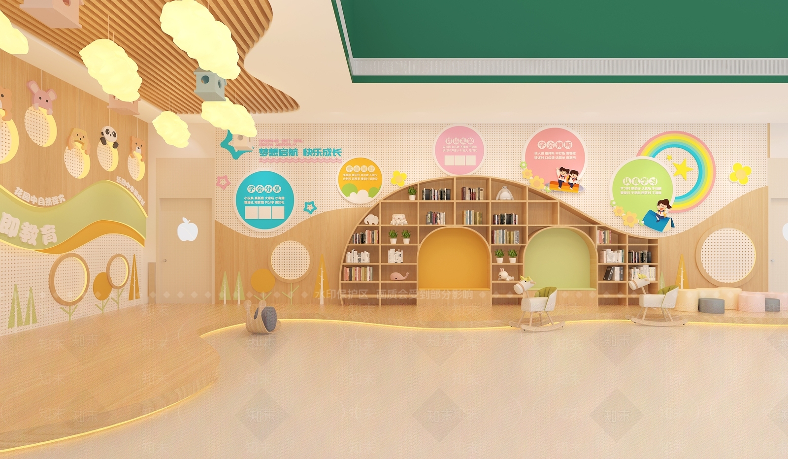 幼儿园内部SU模型下载【ID:1162720986】