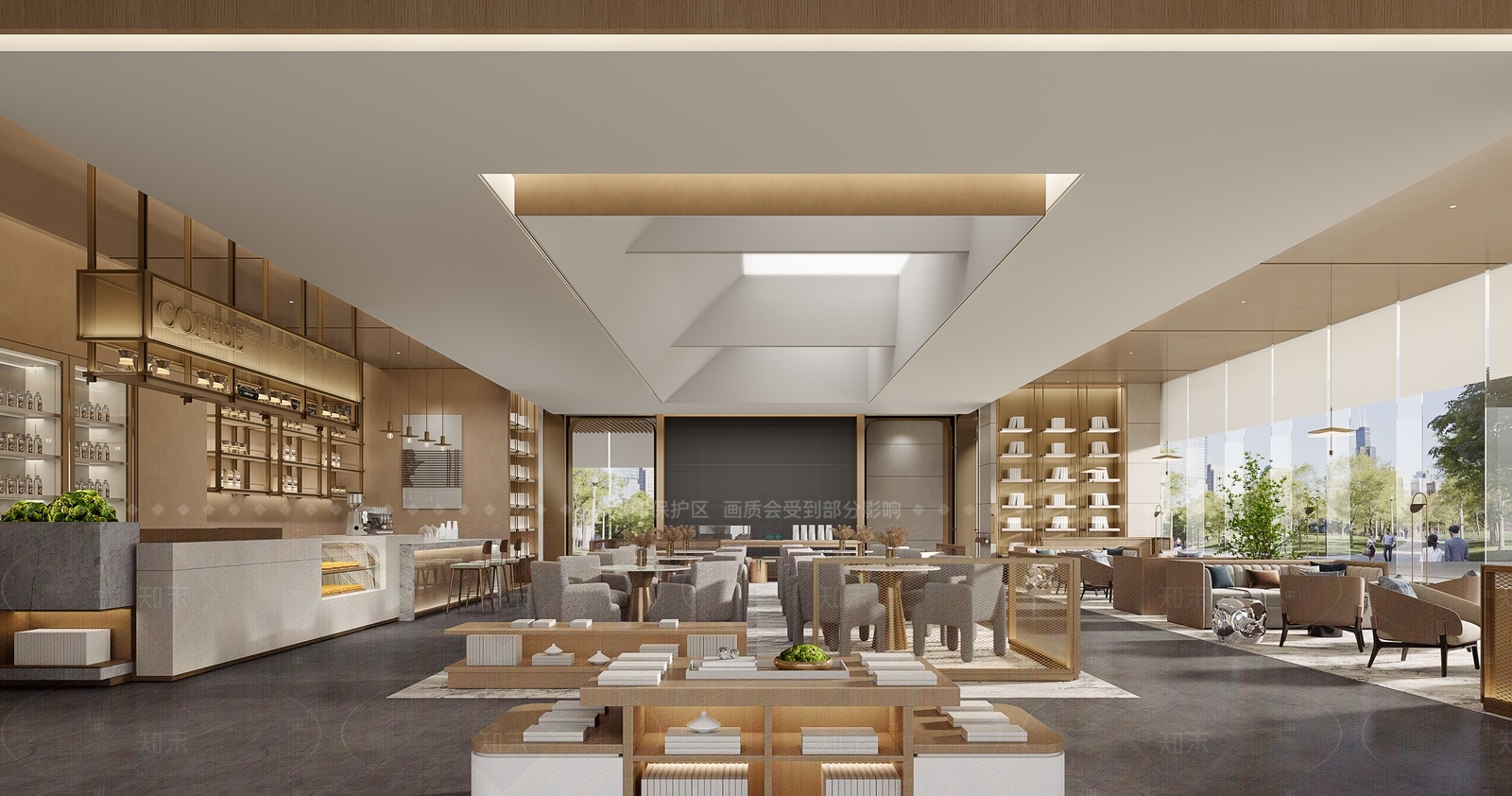 现代办公大厅3D模型下载【ID:1214414904】