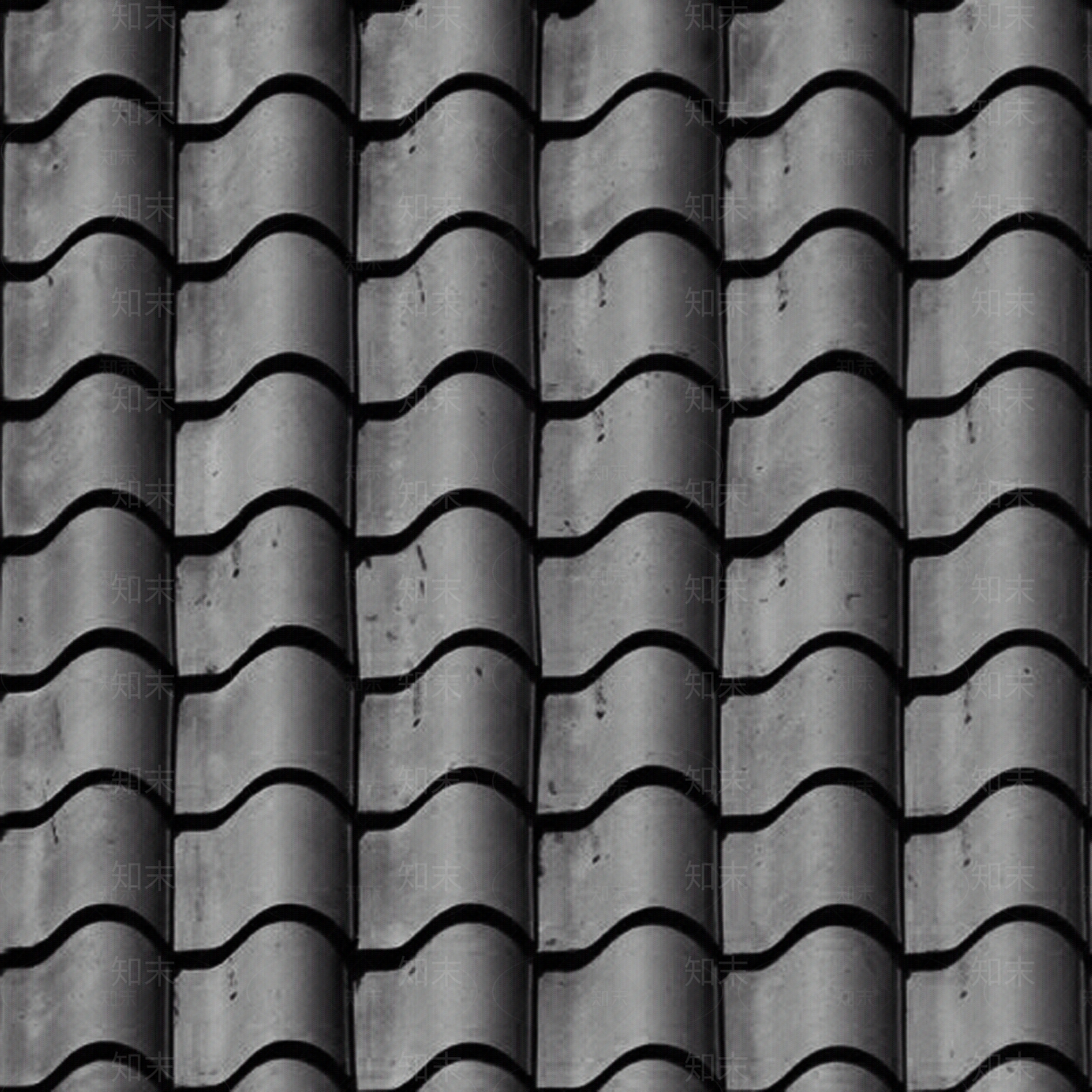 无缝灰色屋顶瓦片贴图下载【ID:1158812984】