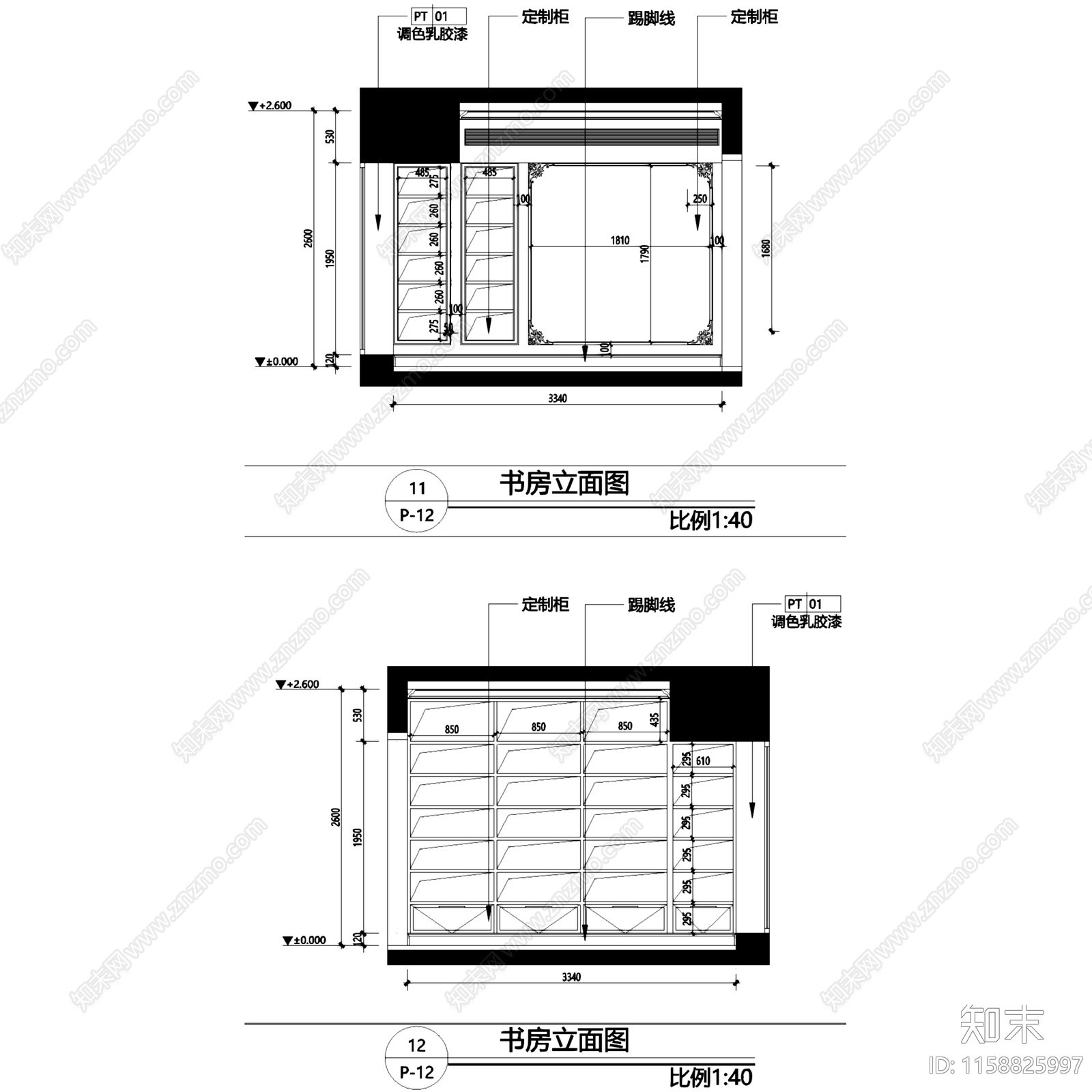 法式奶油泛海拉菲花园四室两厅室内家装cad施工图下载【ID:1158825997】
