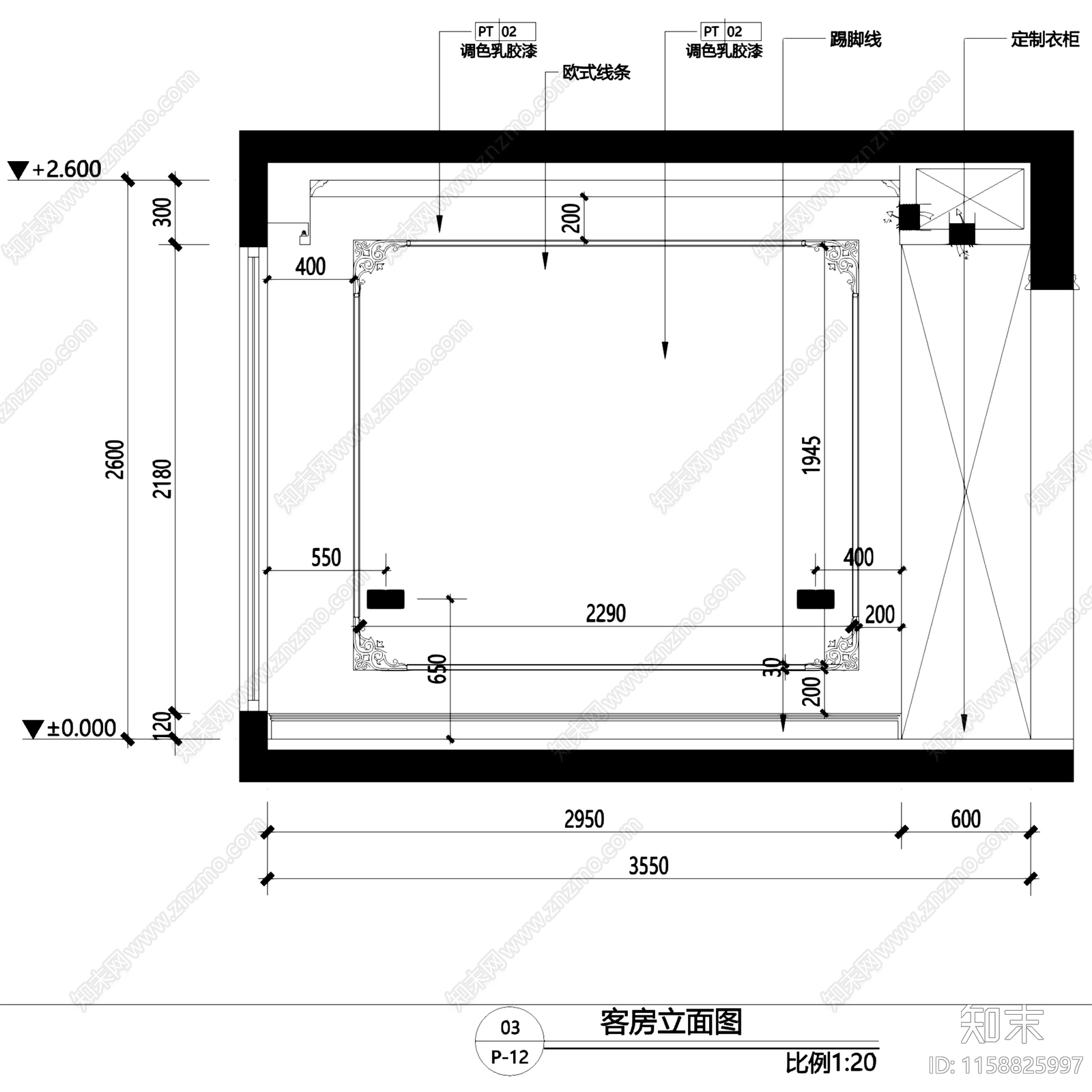 法式奶油泛海拉菲花园四室两厅室内家装cad施工图下载【ID:1158825997】