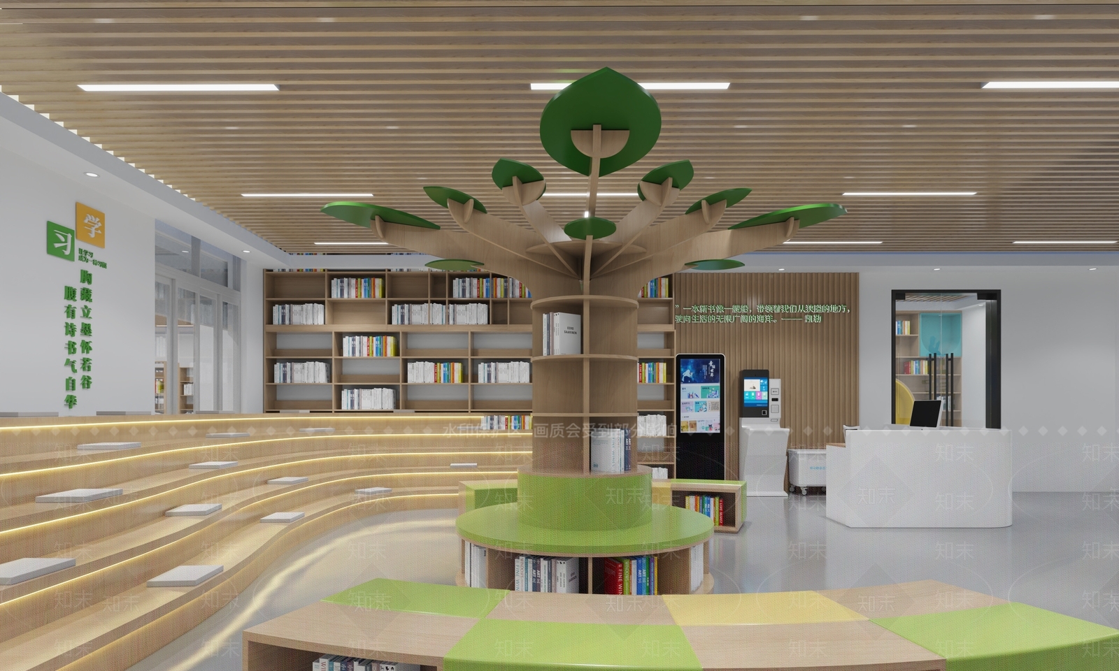 现代教室3D模型下载【ID:1214415920】