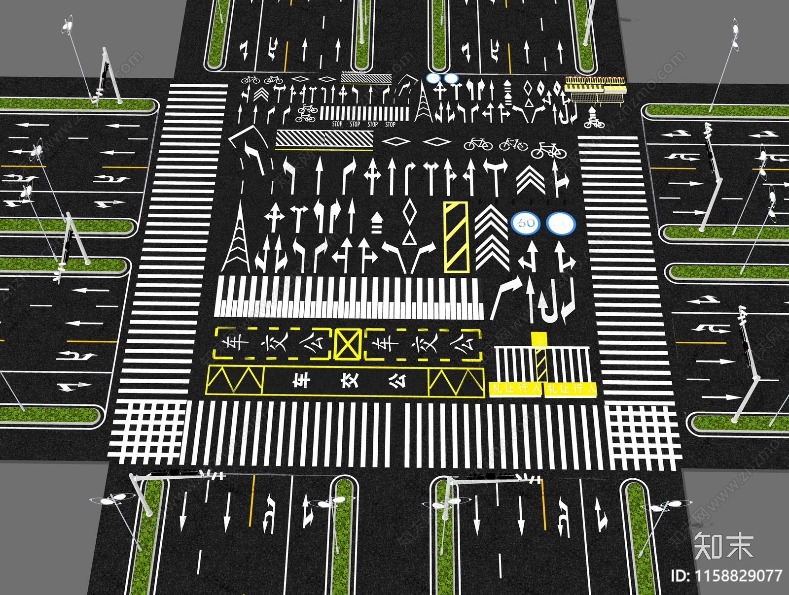 现代道路SU模型下载【ID:1158829077】