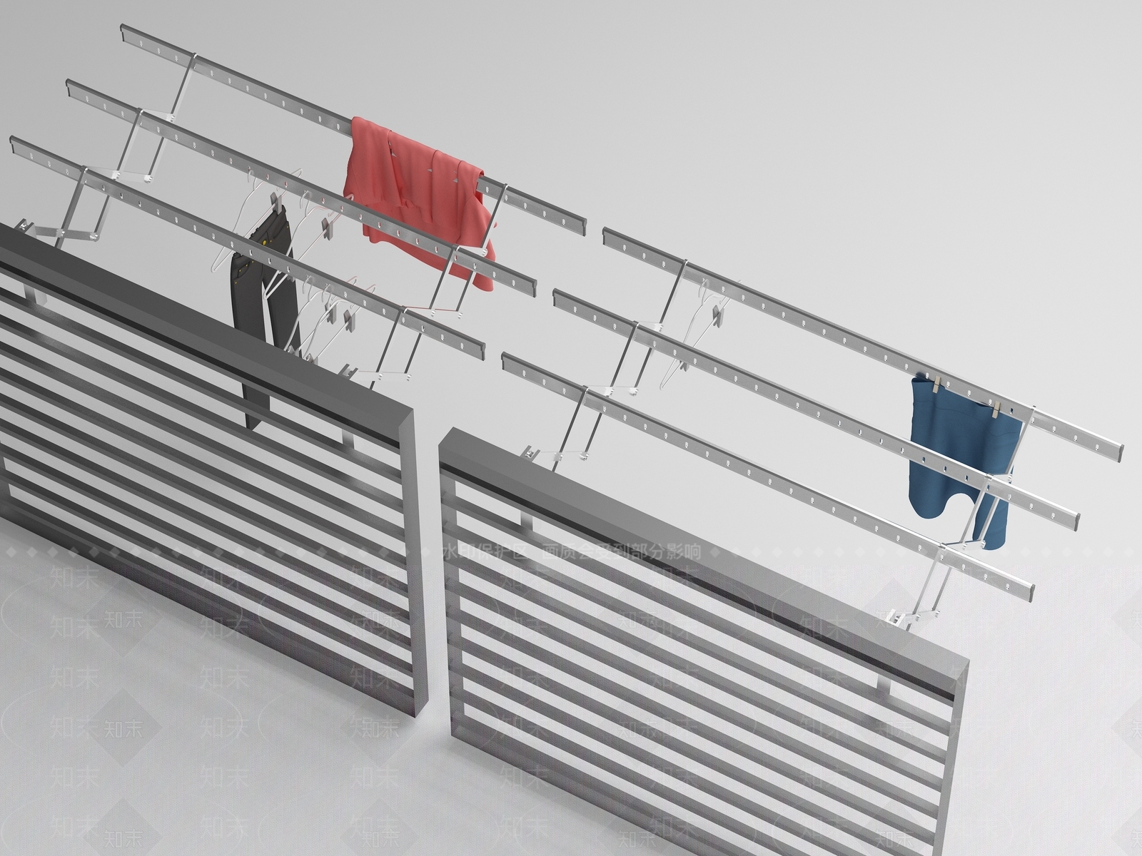 现代晾衣架3D模型下载【ID:1158831029】