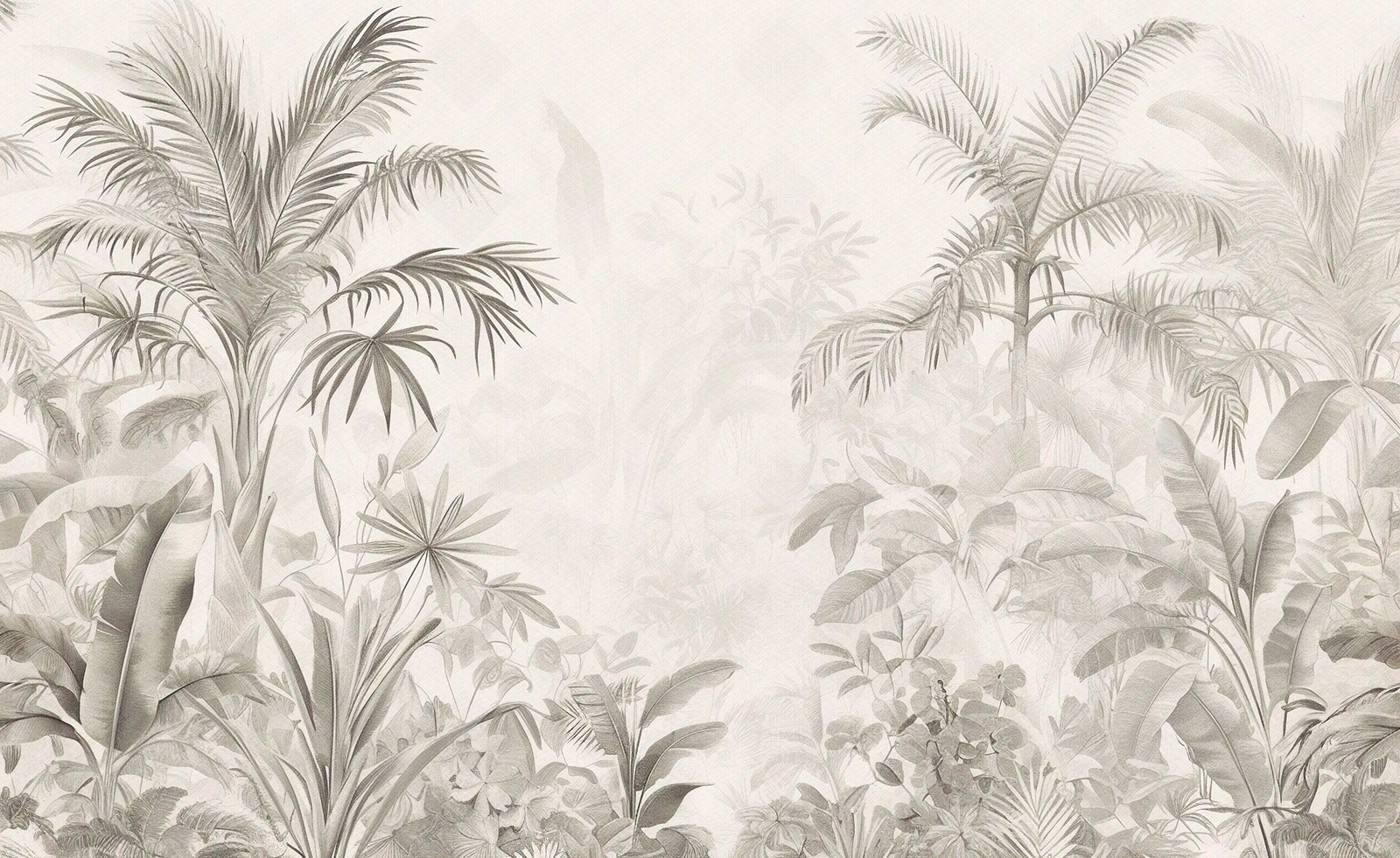 热带雨林文艺植物壁画贴图下载【ID:1158835735】