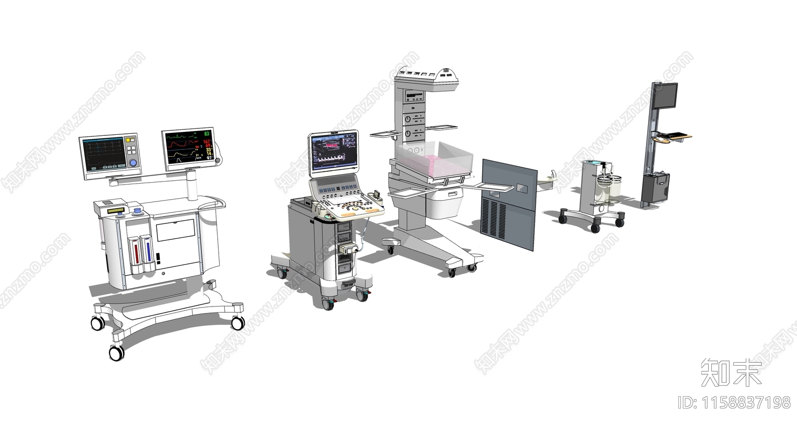 现代医疗器材SU模型下载【ID:1158837198】
