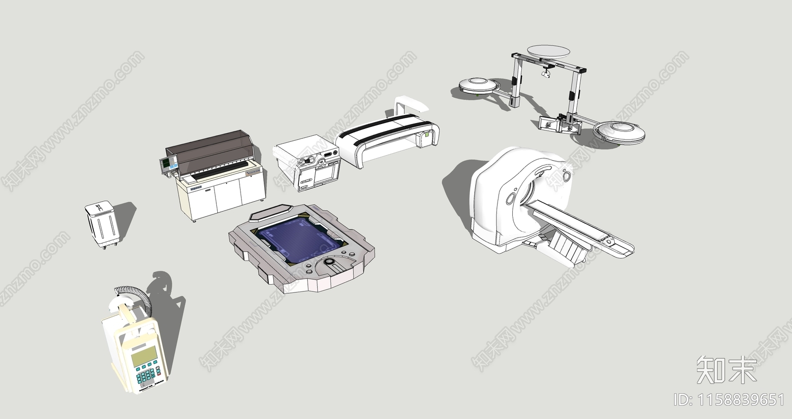 现代医疗器材SU模型下载【ID:1158839651】