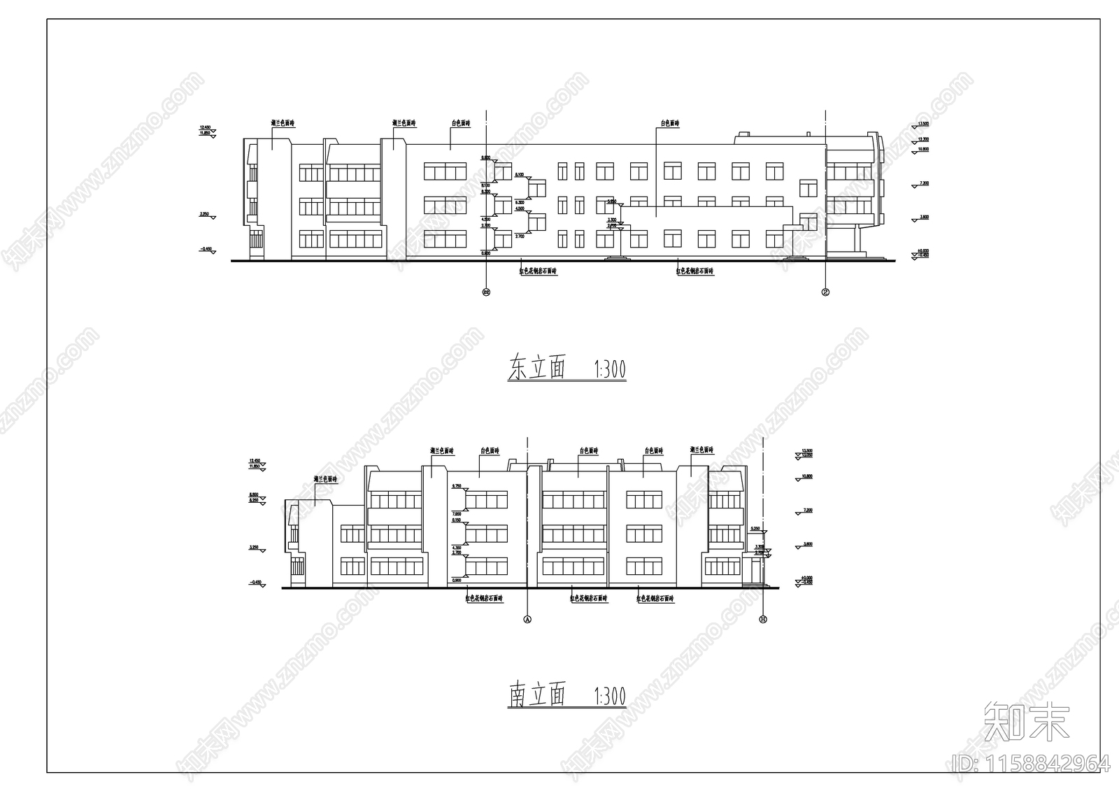 幼儿园建筑平面图cad施工图下载【ID:1158842964】