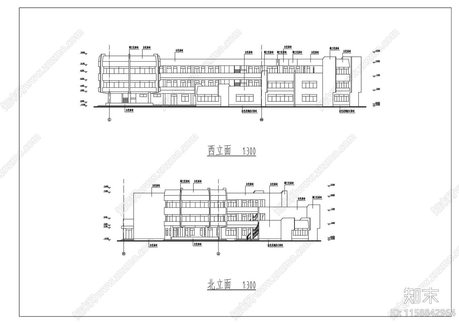 幼儿园建筑平面图cad施工图下载【ID:1158842964】