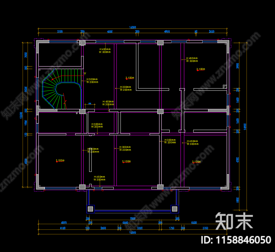 自建别墅施工图下载【ID:1158846050】