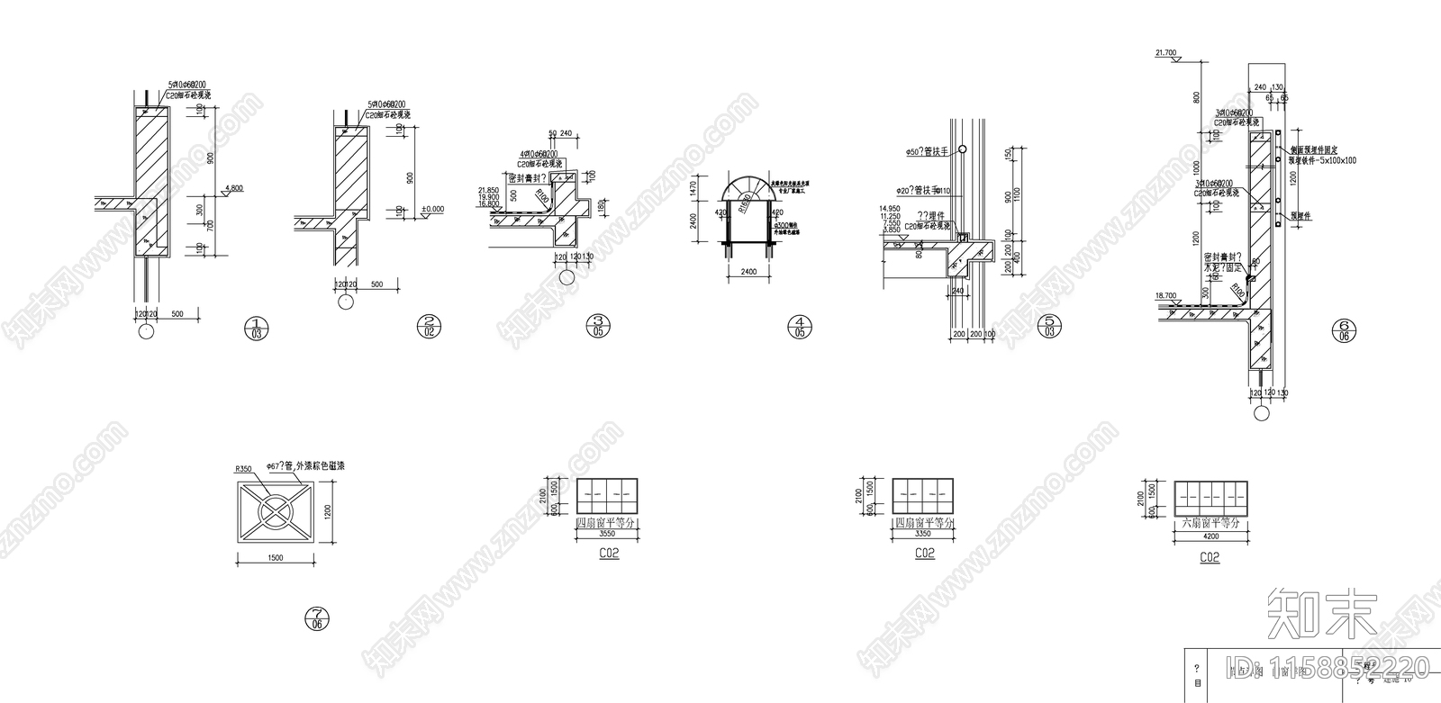 某中学教学实验楼建cad施工图下载【ID:1158852220】