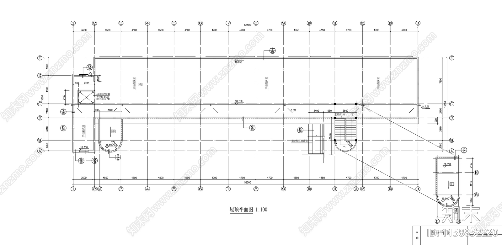 某中学教学实验楼建cad施工图下载【ID:1158852220】