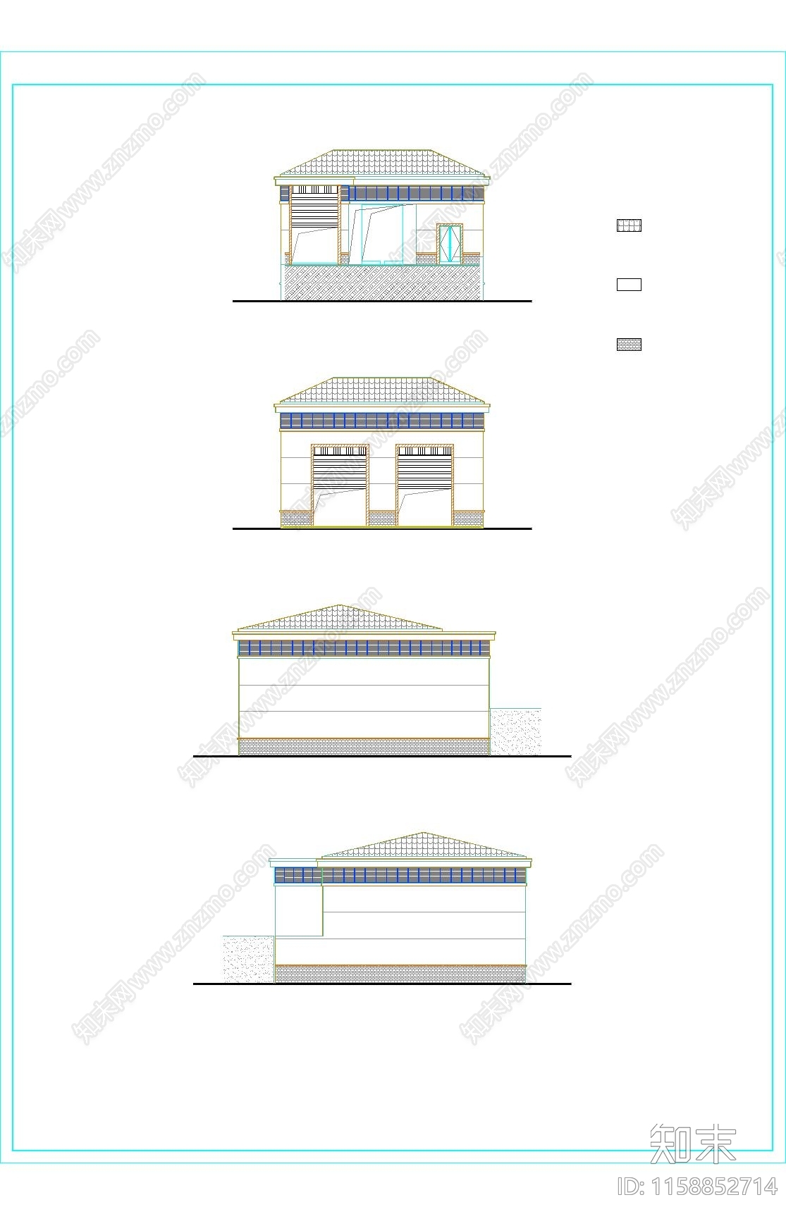 生活垃圾压缩站平面设计图cad施工图下载【ID:1158852714】