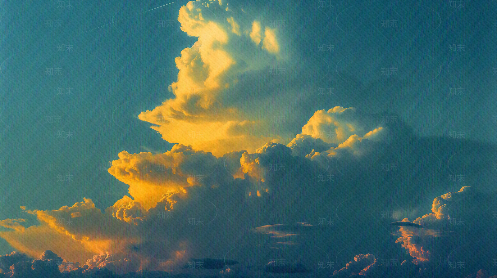 黄昏云彩天空贴图下载【ID:1158853605】