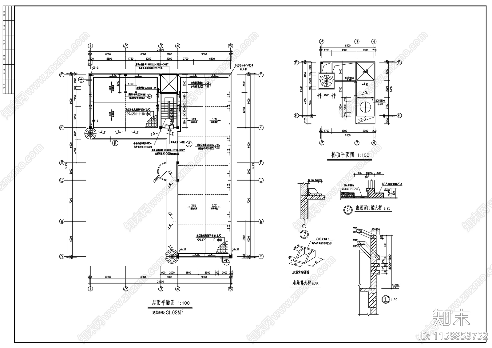 某欧式城堡幼儿园建筑图cad施工图下载【ID:1158853752】