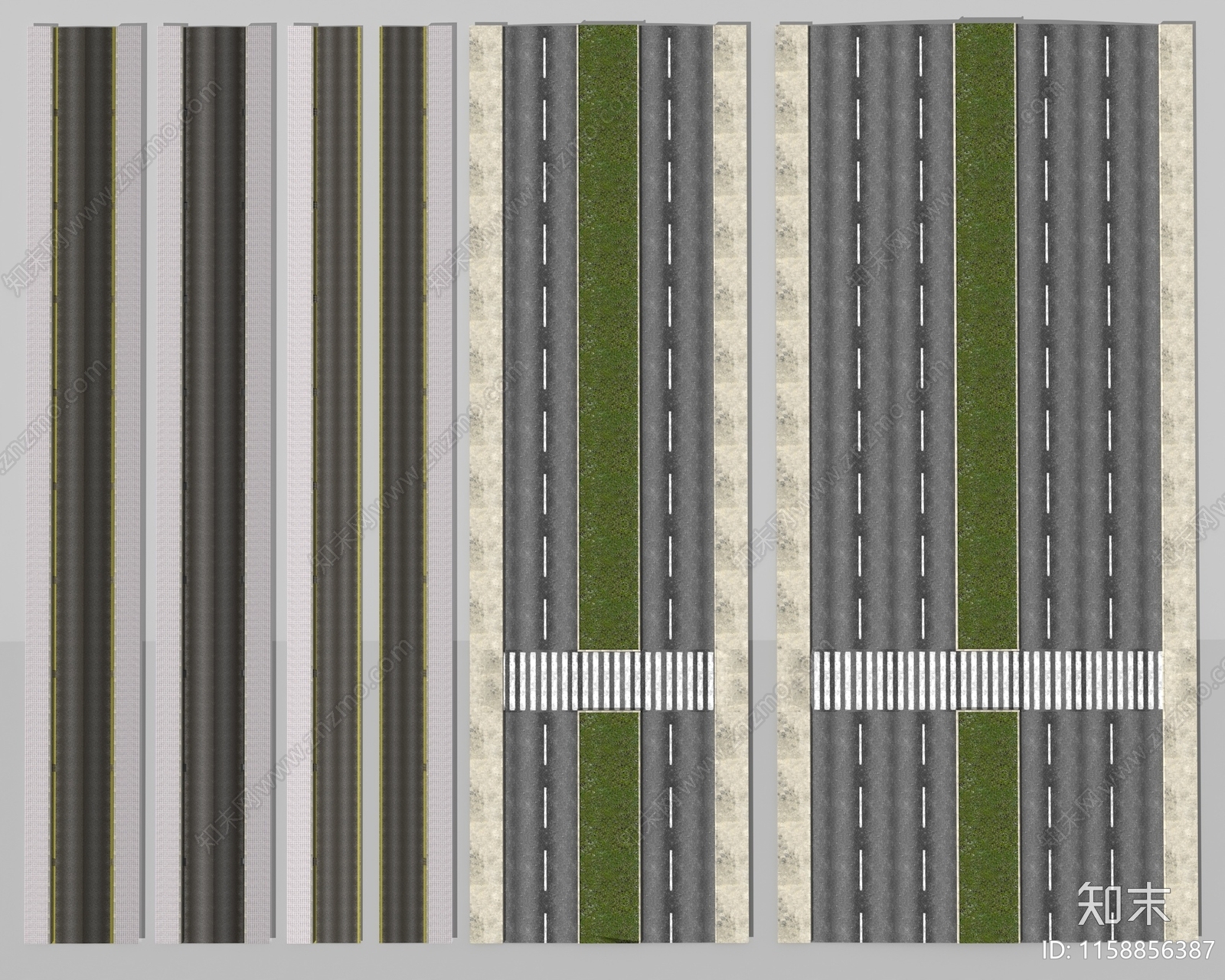 现代道路3D模型下载【ID:1158856387】