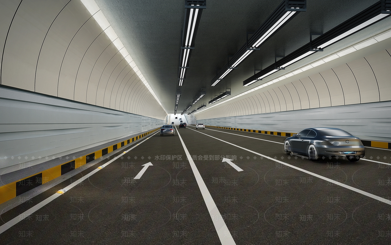 现代隧道3D模型下载【ID:1158863561】