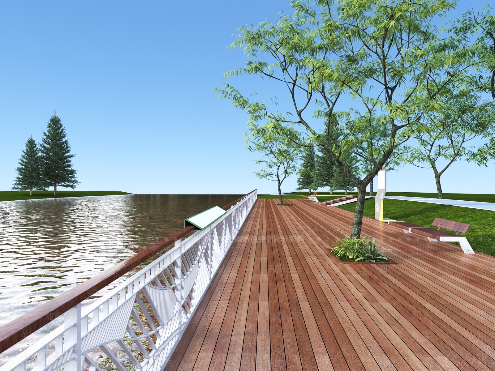 现代亲水平台3D模型下载【ID:1158868271】