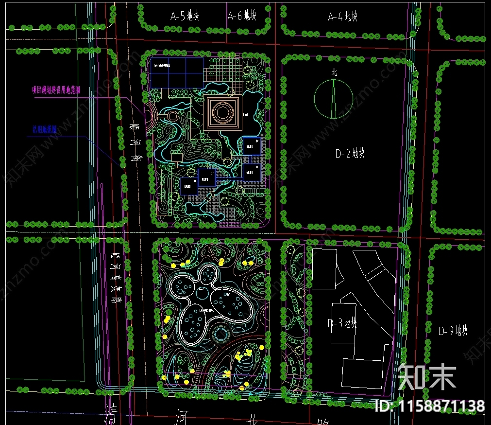 现代文化中心cad施工图下载【ID:1158871138】