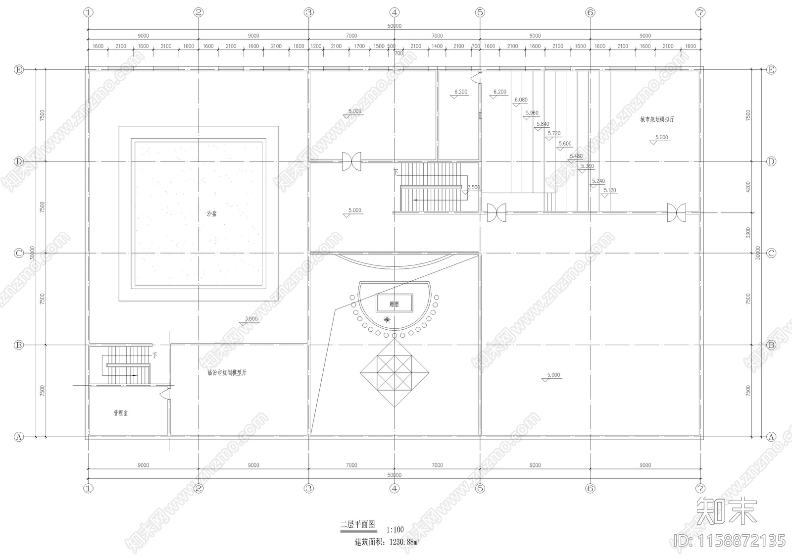 城市展览馆建筑方案图cad施工图下载【ID:1158872135】